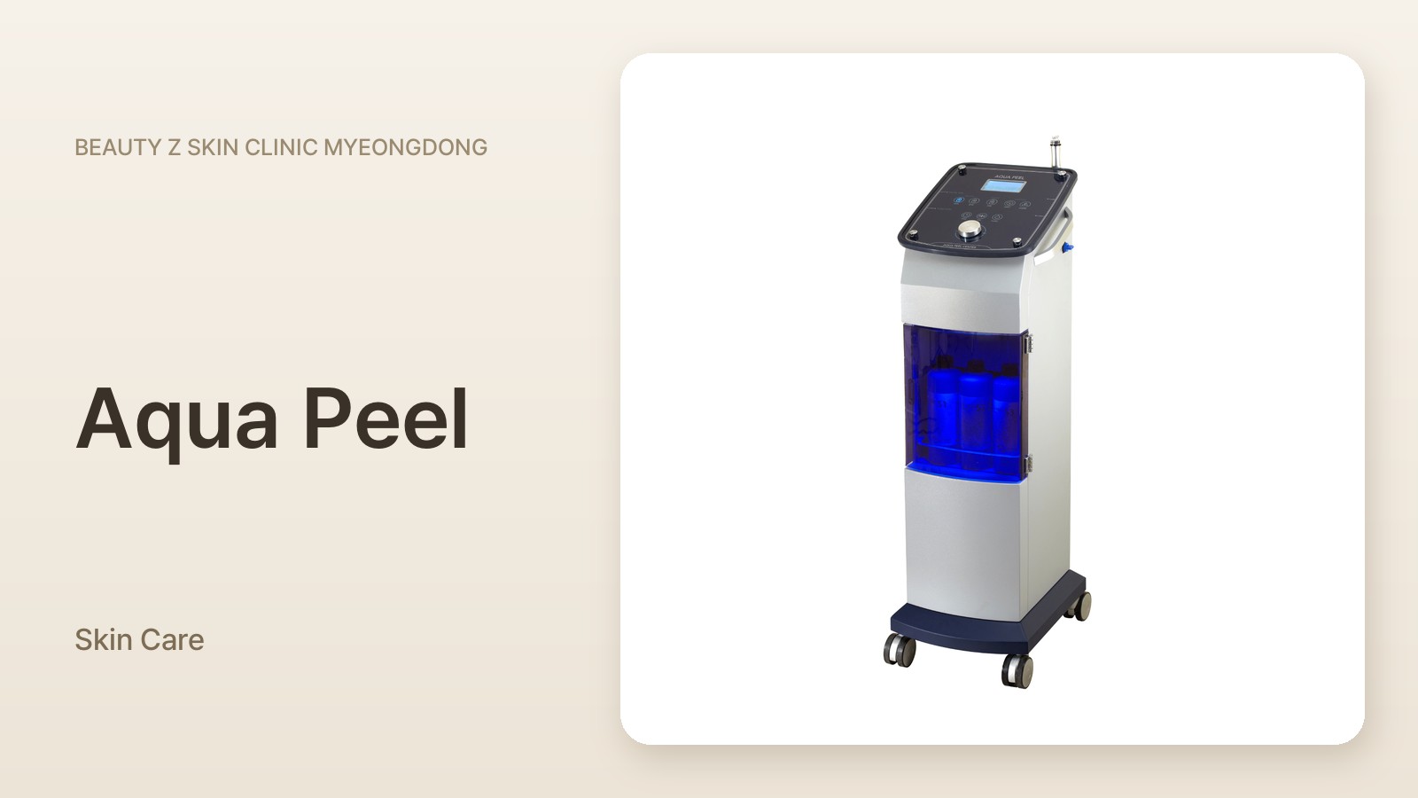 Aqua Peel at Beauty Z Skin Clinic Myeongdong